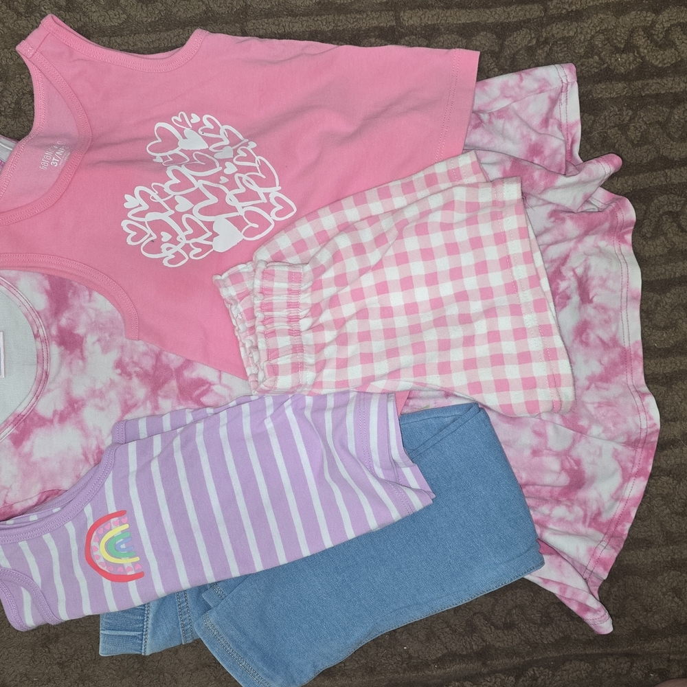 Pink and Purple Kids' Clothing Set